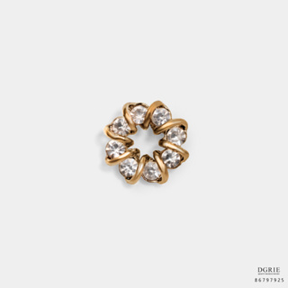 Diamond Ring Gold Brooch – เข็มกลัดติดเสื้อเพชร