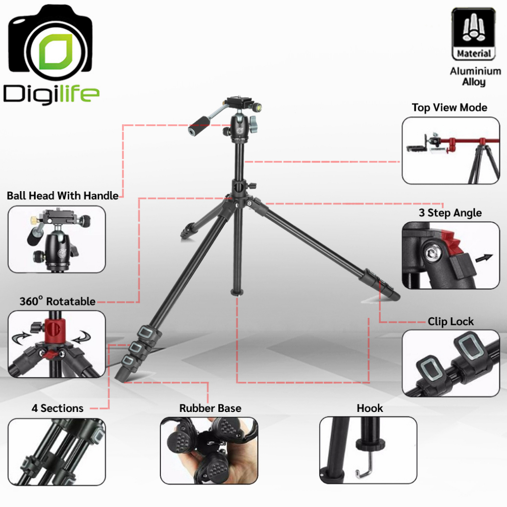 qzsd-tripod-รุ่น-q202f-ขาตั้ง-ขาตั้งกล้อง-อเนกประสงค์-กลับหัว-top-view-พาโนราม่า-ถ่ายรูป-ถ่ายวิดีโอ