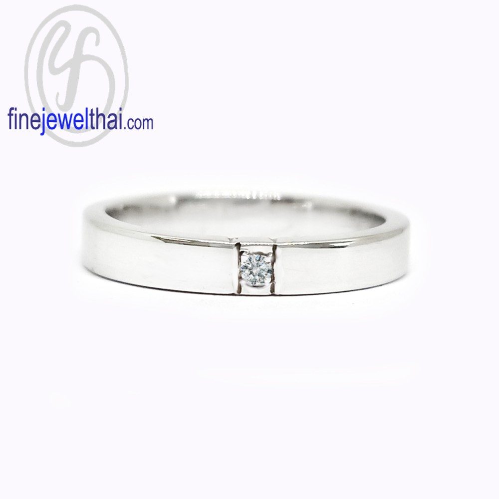 finejewelthai-แหวนคู่-แหวนเพชร-แหวนเงินแท้-เพชรสังเคราะห์-แหวนแต่งงาน-ชุบทองคำขาว-r1005-1016cz
