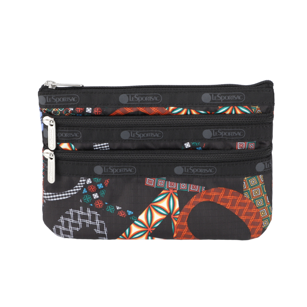 Lesportsac 3Zip Cosmetic Bag กระเป๋าเครื่องสำอาง Style 7158 Shopee