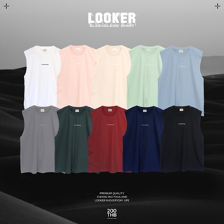 LOOKER-เสื้อแขนกุดสีพื้นทรงโอเวอร์ไซต์ สไตล์เกาหลี พร้อมส่งทั้งหมด7 สี ใส่ได้ทั้งผู้ชายและผู้หญิง (9%Clothing)