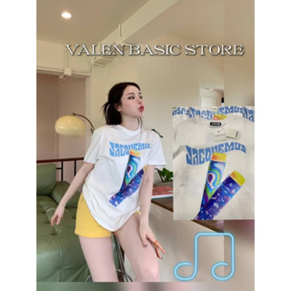 VALEN BASIC STORE🍡 เสื้อยืดสกรีนลาย Rolling