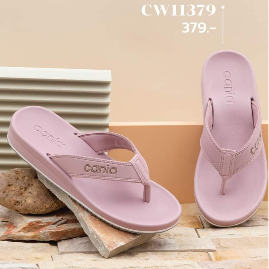 ภาพสินค้ารองเท้าแตะหญิง หูหนีบ CANIA คาเนีย CW11379 กรม​ ดำ​ น้ำตาล​ อิฐแดง​ 36-39​ พร้อม​ส่ง​ จากร้าน iquang บน Shopee ภาพที่ 6