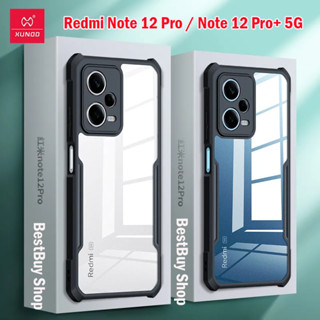 XUNDD เคสกันกระแทก Xiaomi Redmi Note 12 Pro / Note 12 Pro+ 5G เคสคลุมกันกล้อง แบบขอบนิ่ม-หลังแข็ง