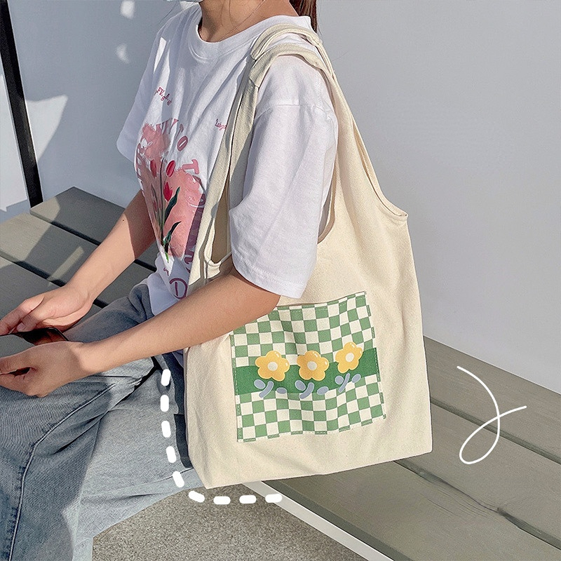 taidu-กระเป๋าถือแบบสบาย-ๆ-กระเป๋าผ้าแคนวาส-lazy-wind-ของญี่ปุ่น-ความจุสูง-นักเรียนที่กำลังเดินทางไปเรียน