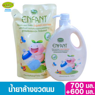 Enfant อองฟองต์ น้ำยาล้างขวดนม ผลิตภัณฑ์ทำความสะอาดจุกนมและขวดนมสูตร Organic Tea Tree Oil