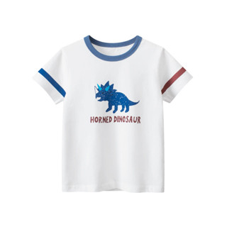 27kids เสื้อยืดเด็ก 9487 HORNED DINOSAUR ไดโนเสาร์