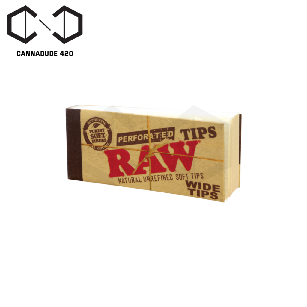 RAW Perforated Wide tips RAW ฟีลเตอร์ สำหรับ กระดาษ Raw rolling paper