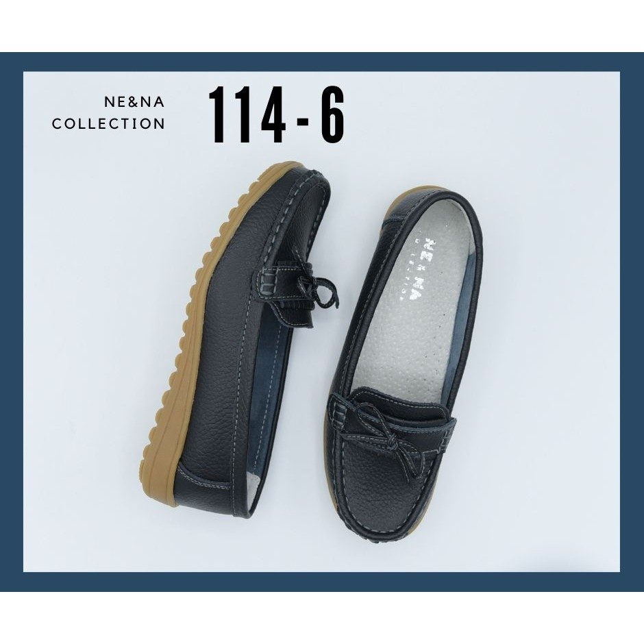 ภาพหน้าปกสินค้ารองเท้าเเฟชั่นผู้หญิงเเบบโลฟเฟอร์ส้นเตี้ย No. 114-6 NE&NA Collection Shoes จากร้าน nena_official_store บน Shopee