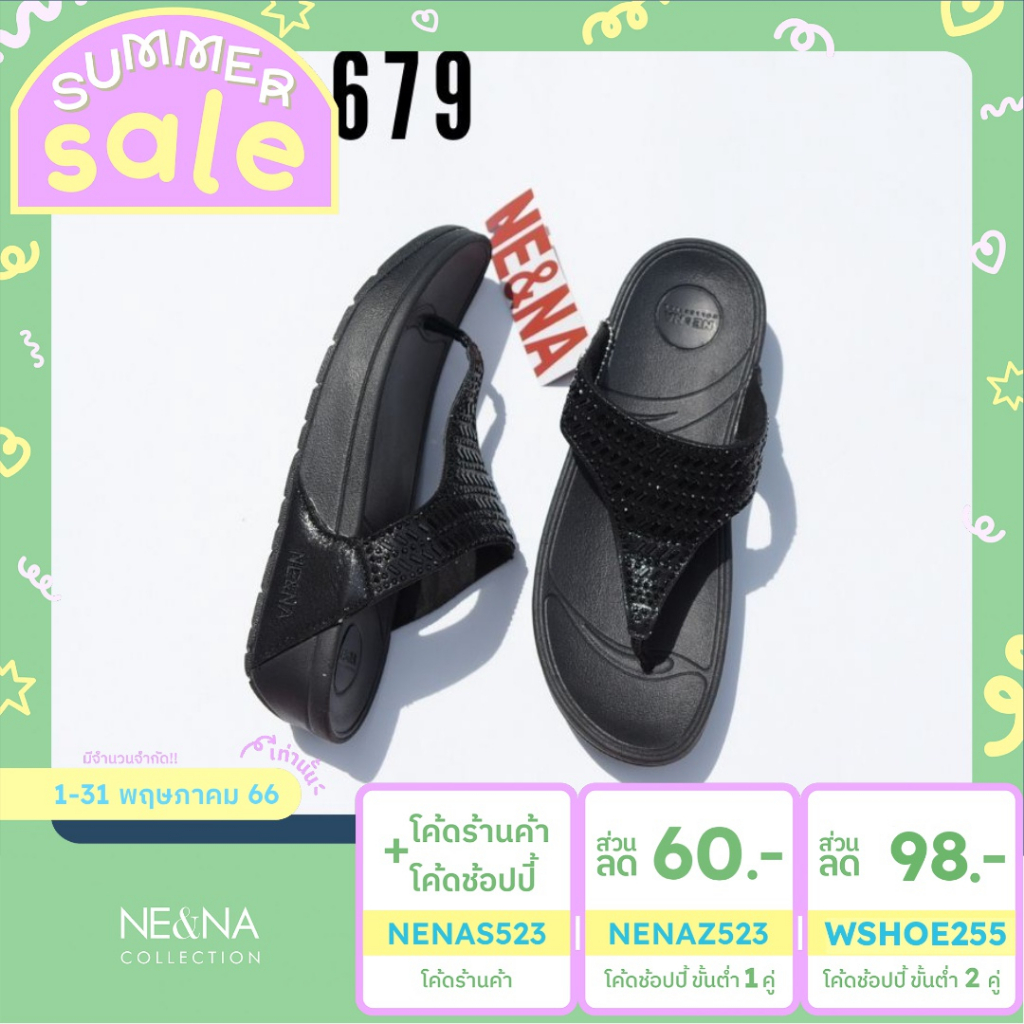 ภาพหน้าปกสินค้ารองเท้าเเฟชั่นผู้หญิงเเบบเเตะ Flip Flop No. 679 NE&NA Collection Shoes จากร้าน nena_official_store บน Shopee