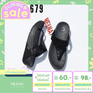 ภาพขนาดย่อของภาพหน้าปกสินค้ารองเท้าเเฟชั่นผู้หญิงเเบบเเตะ Flip Flop No. 679 NE&NA Collection Shoes จากร้าน nena_official_store บน Shopee