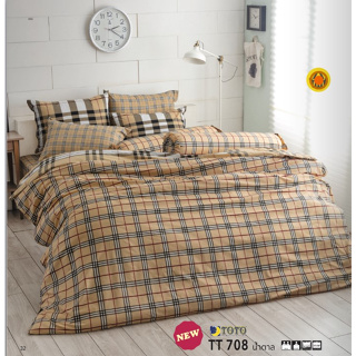 TT708BR: ผ้าปูที่นอน ลาย Graphic/TOTO