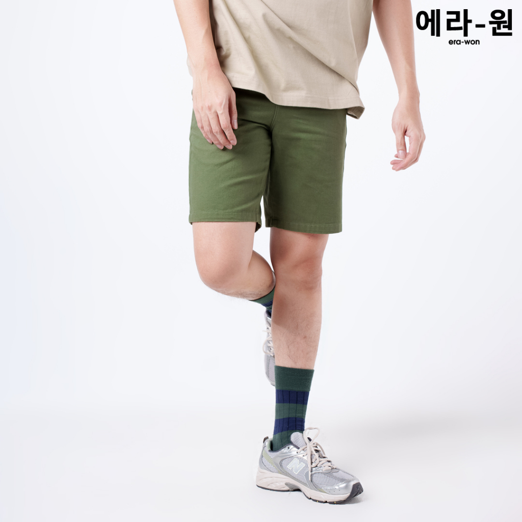 era-won-กางเกงขาสั้น-รุ่น-japanese-vintage-shorts-สี-green-hiker
