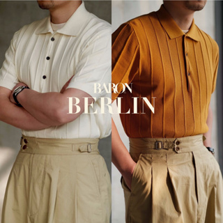 ภาพหน้าปกสินค้าBARON BERLIN Polo เสื้อโปโลขนาดพอดีตัวเข้าใหม่ รุ่นเบอร์ลิน ที่เกี่ยวข้อง