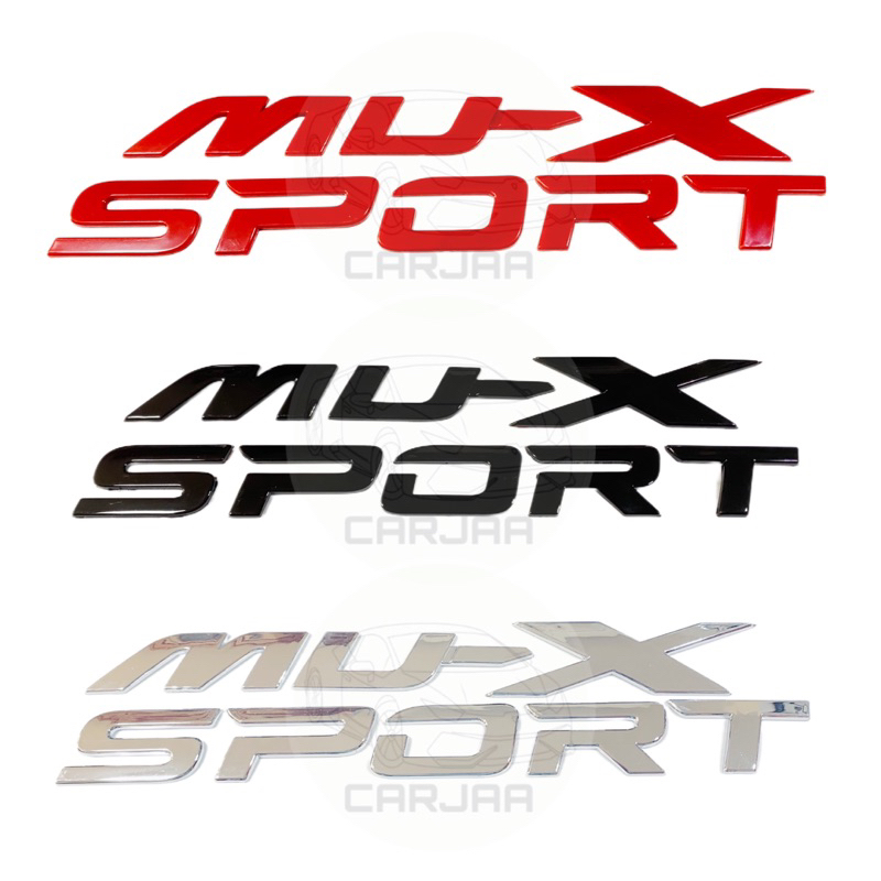 โลโก้ฝากระโปรงหน้ารถ-mu-x-sport-logo-3d-โลโก้ตัวนูนติดฝากระโปรงหน้ารถ