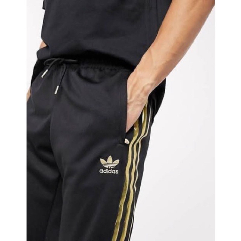 adidas-jogging-pants-กางเกงวอร์มสีดำแถบทองแท้ป้ายห้อย