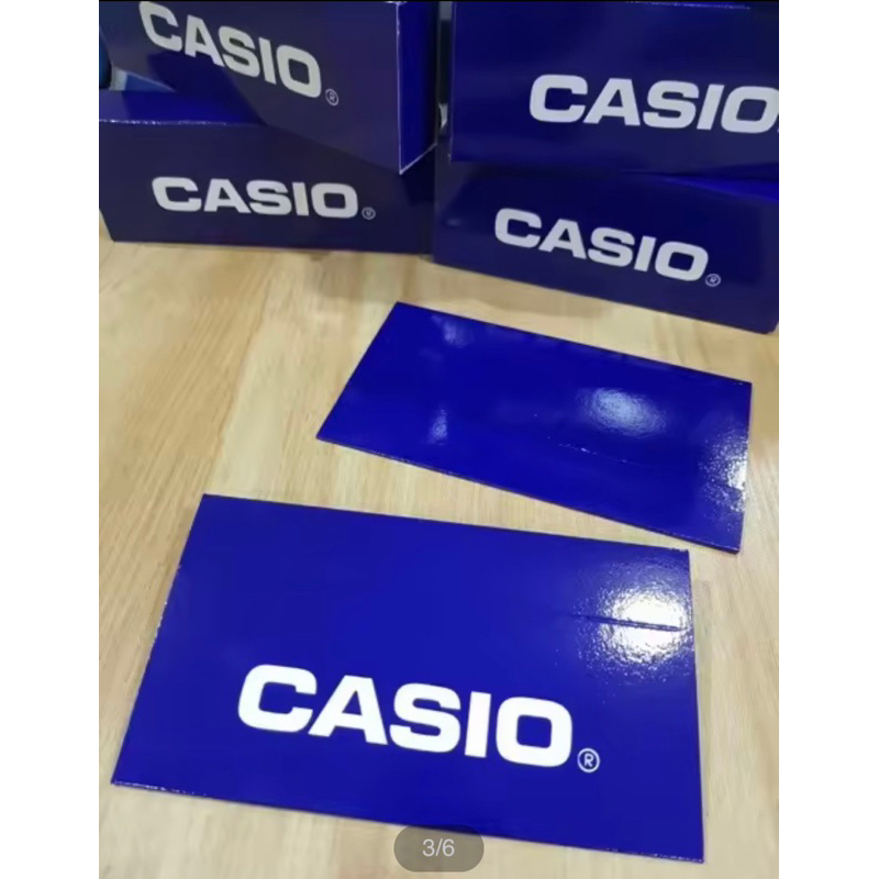 กล่องนาฬิกา-casio-สีน้ำเงินเข้ม-กล่องทรงไม้ขีด-กล่องนาฬิกา-กล่องกระดาษยของแท้-100-กล่องนาฬิกา-casio-ของแท้-100