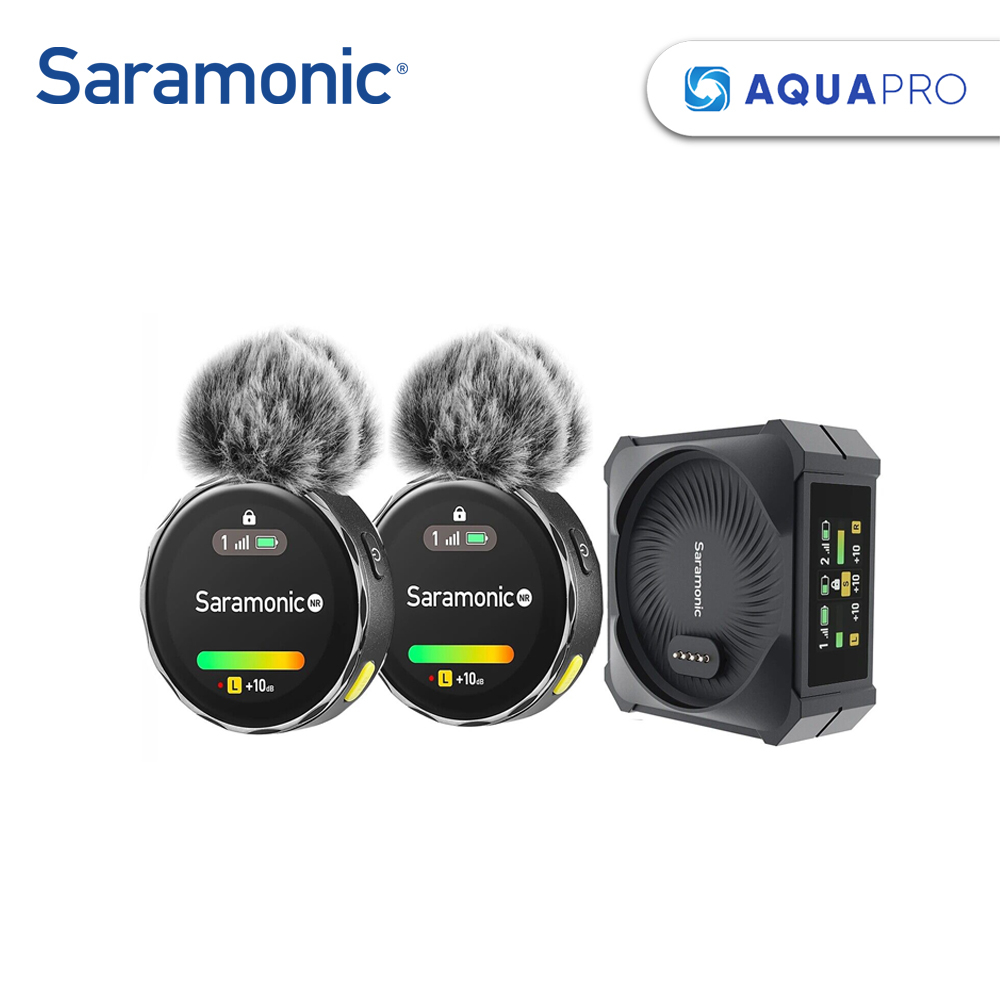 saramonic-blink-me-b2-wireless-microphone-ไมโครโฟนไร้สายสำหรับพกพา-พร้อมจอแสดงผลแบบ-ips-รับประกันศูนย์ไทย