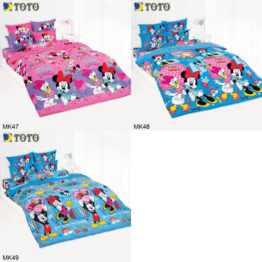 7-ลาย-toto-ชุดผ้าปูที่นอน-มิกกี้เมาส์-mickey-mouse-total-โตโต้-ชุดเครื่องนอน-ผ้าปูเตียง-ผ้านวม-ดิสนีย์-มิกกี้-micky