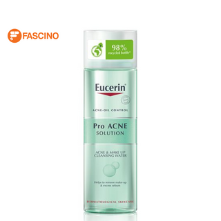 Eucerin Pro Acne Solution Acne & Make up Cleansing Water 200ml ยูเซอริน ไมเซล่า เช็ดล้างเครื่องสำอาง สำหรับผิวมัน