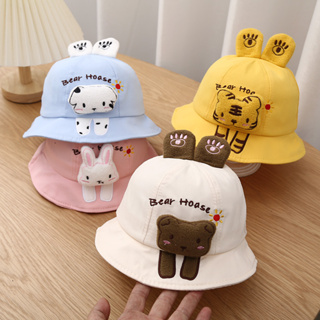 Babyonline(Y195)A4 หมวกทรงบัคเก็ตสำหรับเด็กลายสัตว์น่ารัก