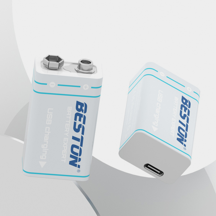 ถ่านชาร์จ-beston-9v-แบตเตอรี่ชาร์จ-9-โวลต์-1000-mah-usb-9v-rechargeable-lithium-battery-1-ก้อน-คุณภาพสูง-ราคาถูก