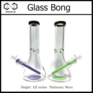 บ้องแก้ว 9 mm removable glass downstem without logo 12" แจกันแก้ว 12 นิ้ว WP278