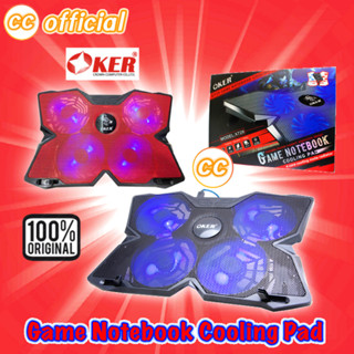 ✅แท้100% OKER X729 พัดลมรองโน๊ตบุ๊ค Game Laptop Cooler pad Cooling Equipment 4 Core Cooling mute radiator #CC 729