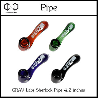 บ้องแก้ว แจกันแก้ว GRAV Labs Sherlock Pipe 4.2" GR16