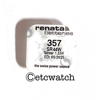 พร้อมส่ง&gt; ถ่านกระดุม Renata 357 / SR44 / SR1154SW / SR1154W 1ก้อน