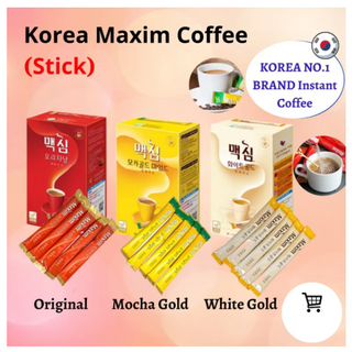 กาแฟเกาหลี Maxim Coffee 5 10 20 ซอง กาแฟแม็กซิม Mocha White Gold นำเข้าจากเกาหลีแท้ 맥심