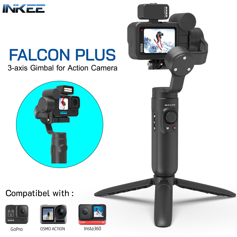 INKEE FALCON PLUS 3Axis Gimbal Stabilizer Wireless Control For GoPro 9