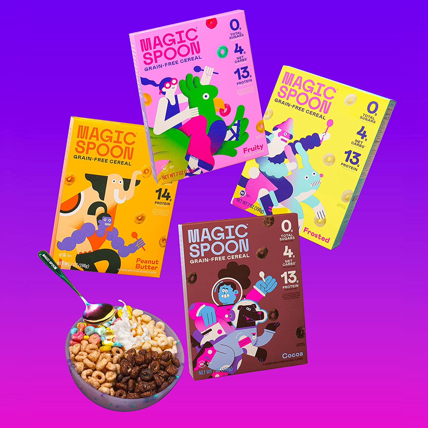 Magic Spoon Grain Free Cereal ซีเรียลเพื่อสุขภาพจากอเมริกา Shopee