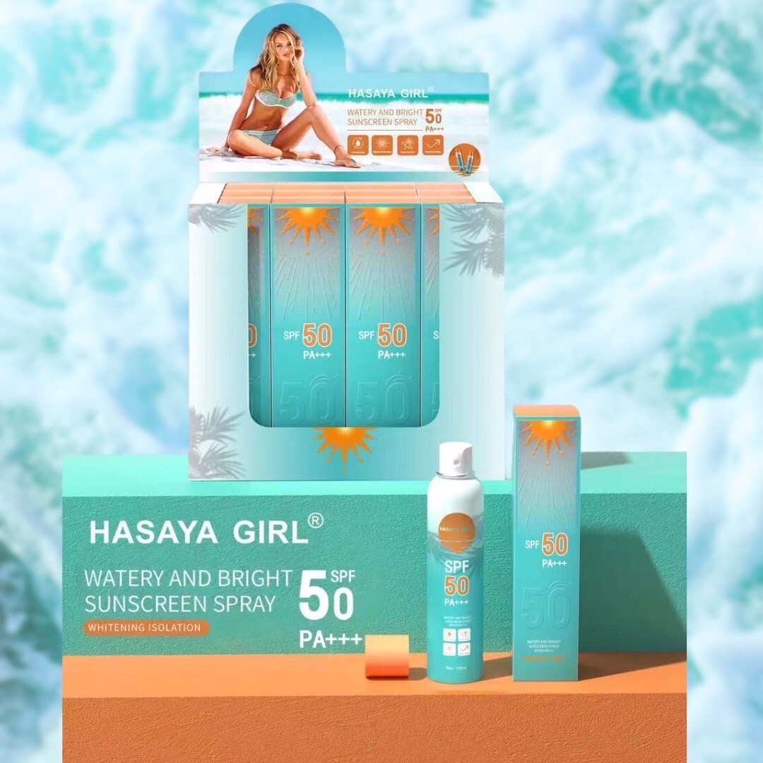 hasaya-girl-สเปรกันแดด-กันน้ำ-ปกป้องผิวจาก-uvปกป้องผิวด้วย-spf-50-pa-ให้ผิสว่าง-ไม่กลัวแดด