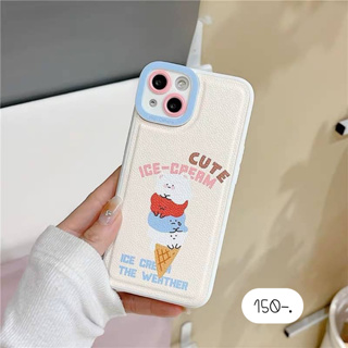 เคสลายการ์ตูน เคสลายน่ารัก กันเลนส์กล้อง 🍦Ice cream cute