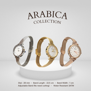 ( เหลือ 671.- ใส่โค้ด DDWGJUN ) นาฬิกาข้อมือผู้หญิง รุ่น ARABICA - watchmomo