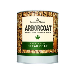 สีย้อมไม้สูตรน้ำแบบใส รุ่น ARBORCOAT Clear Coat (636) ยี่ห้อ เบนจามินมอร์ Benjamin Moore - 1/8  แกลลอน น้ำยาเคลือบผิวไม้