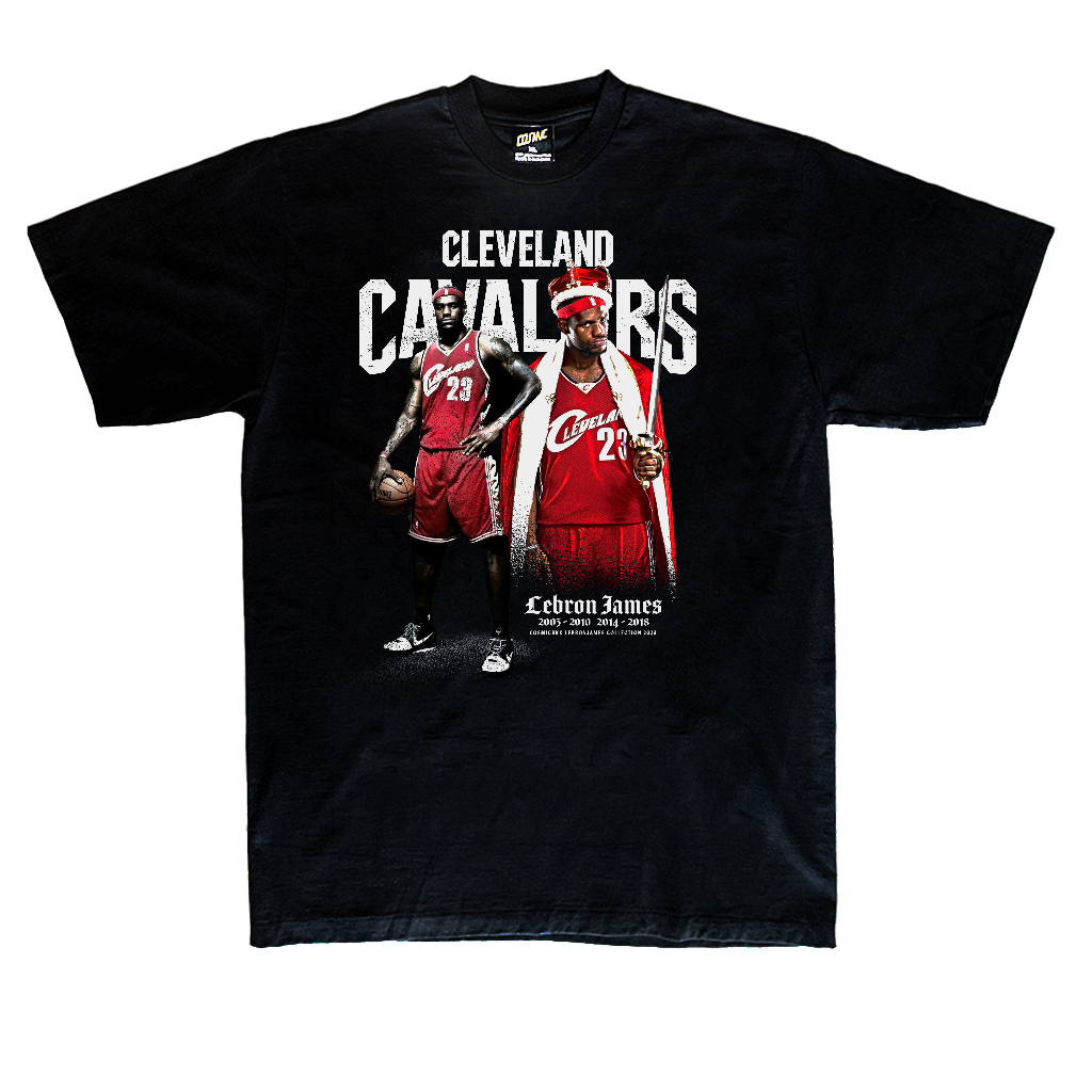 cosmicbkk-เสื้อยืดลายนักบาส-lerbron-james-cleveland-tee