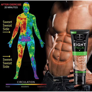 Men Eight Pack Stronger Muscle Cream Waist Torso Smooth Lines Press Fitness Belly Burning Muscle Fat