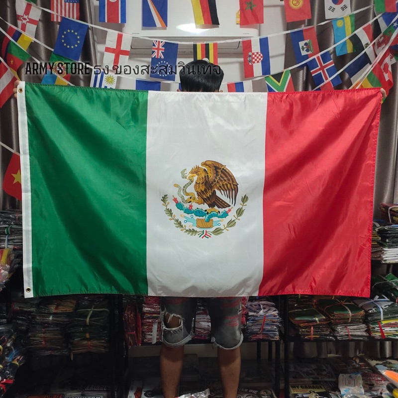 lt-ส่งฟรี-gt-ธงชาติ-เม็กซิโก-mexico-flag-4-size-พร้อมส่งร้านคนไทย