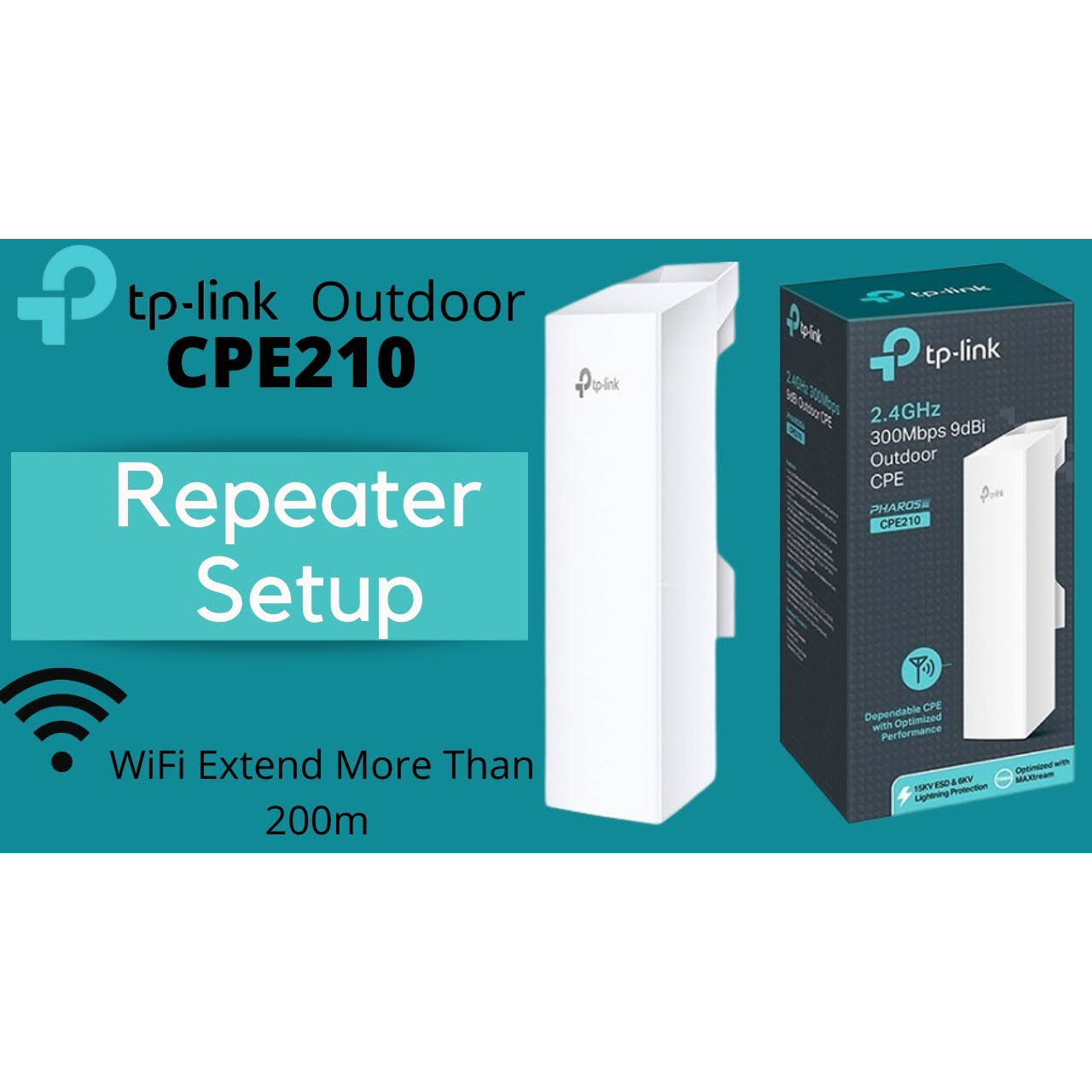 akira-tech-tp-link-cpe210-2-4ghz-300mbps-9dbi-outdoor-cpe-access-point-outdoor