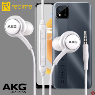 หูฟัง สมอลทอล์ค Realme In-Ear Aux เรียลมี C11 (2021) และทุกรุ่น อินเอียร์ เสียงดี เบสหนัก สายถัก รีโมทเพิ่ม-ลดระดับเสียง