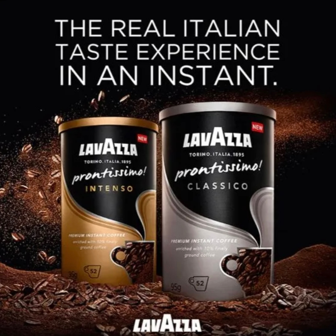 Lavazza Prontissimo! Intenso Instant Coffee Intenso Taste 95g ...