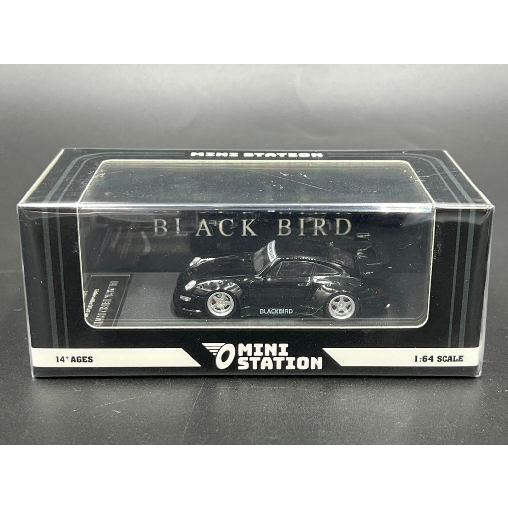 mini-station-1-64-each-version-limited-to-499-pcs-rwb-blackbird-midnight-black-wheel