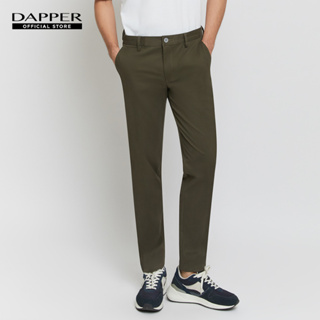 DAPPER กางเกงชิโน่ Elastic Waist Chino Pants สีเขียวเข้ม (TC9G1/244SP)