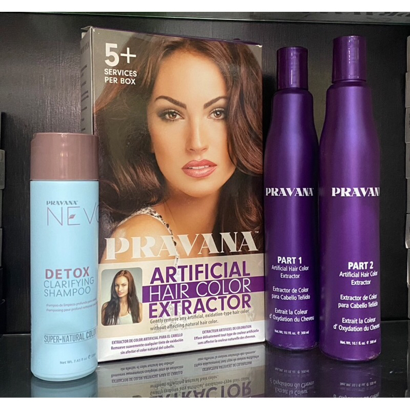 พราวาน่า เซ็ตล้างสีผม (Pravana Artificial hair color extractor