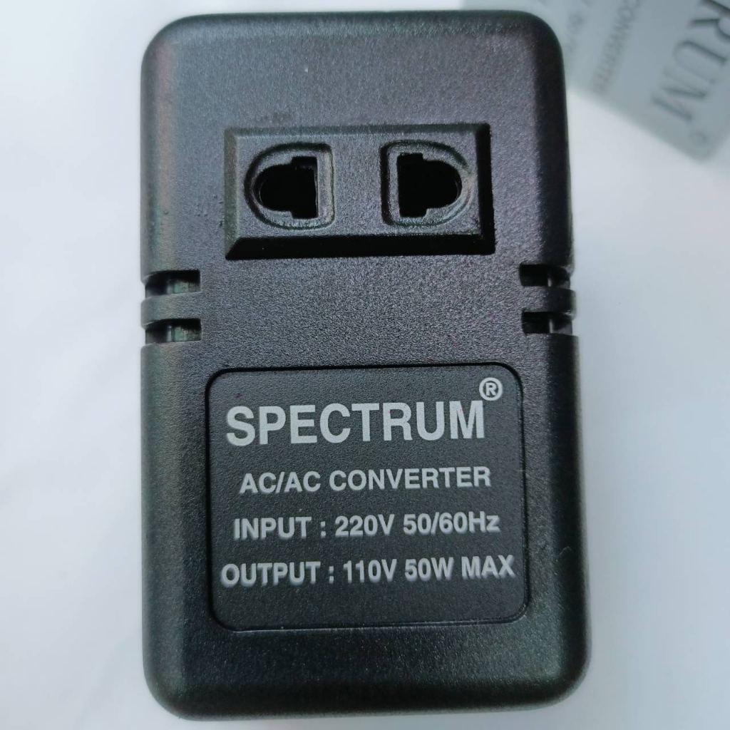 spectrume-converter-step-down-220v-to-110v-50w-made-in-thailand-แท้-100-transformer-หม้อแปลงไฟ-220v-เป็น-110v-50