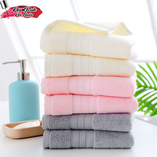 ผ้าเช็ดหน้า เช็ดผม เนื้อผ้า COTTON 100 % ผิวสัมผัสนุ่ม  มี 3 สี