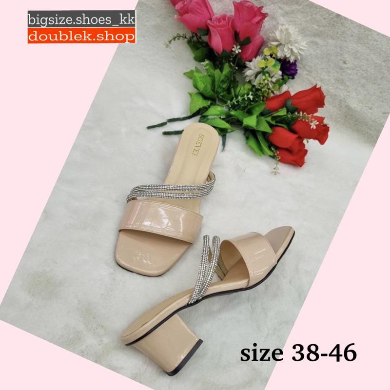 size-38-46-ส้นสูงหน้าสวม-หนังแก้ว-คาดเพชร-จัดส่ง-3-5-วัน