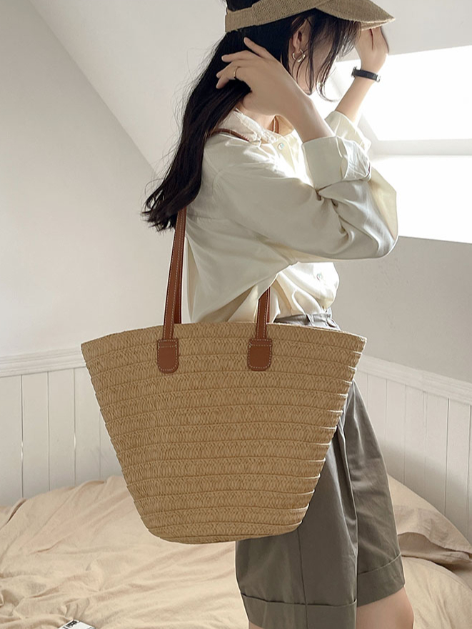 กระเป๋าสาน-สายหนัง-ทรงshoppping-bag-minimal-p156